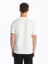 LC Waikiki Crew Neck Plain Jacquard Ribbed Men's T-Shirt